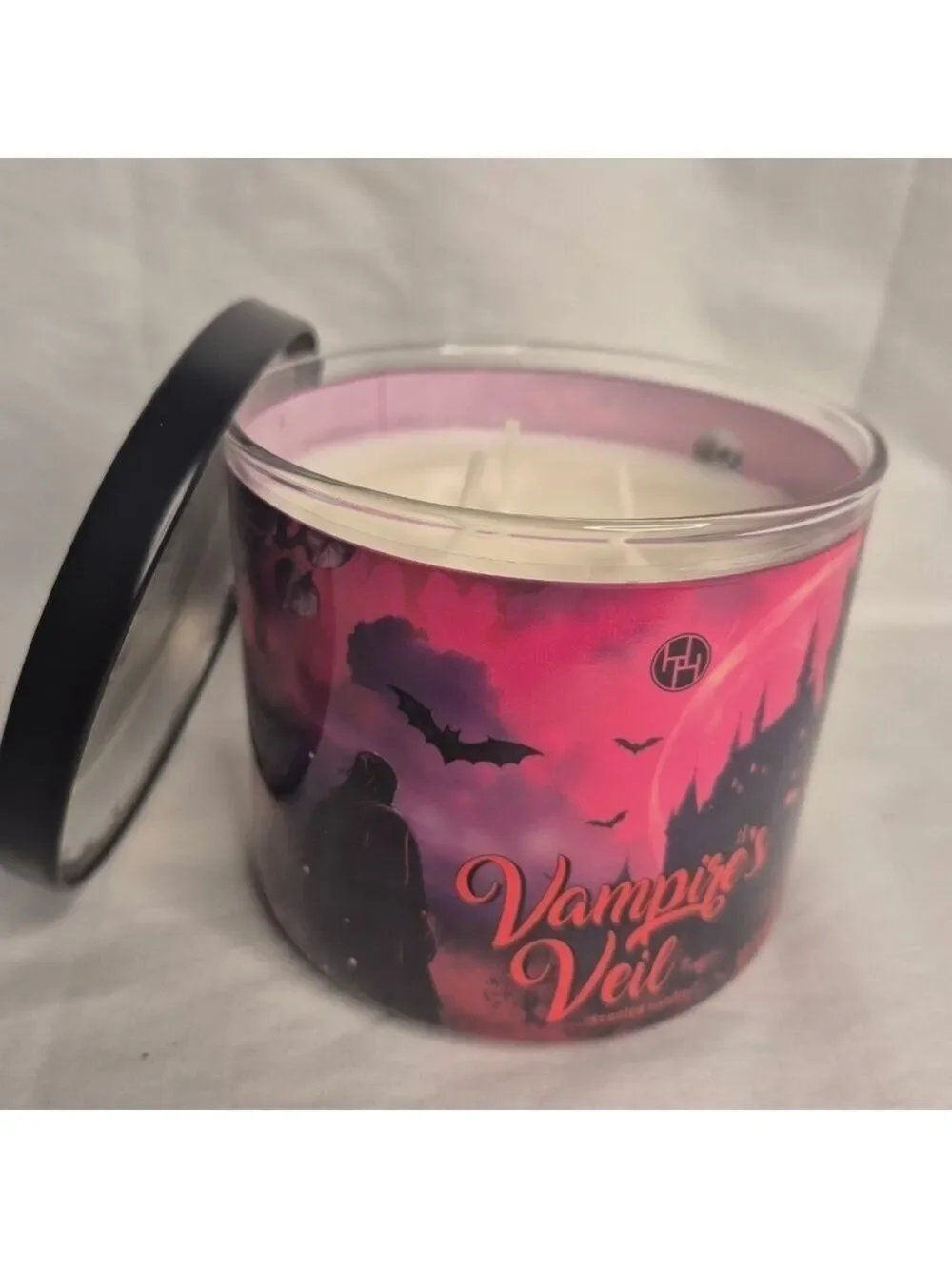 Huntington Home Vampire's Veil Scented Candle - Pink and Black